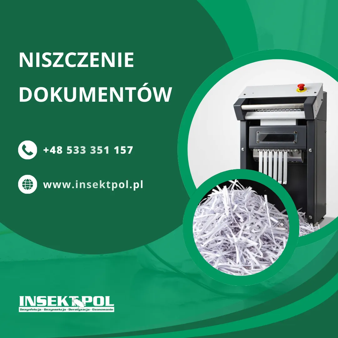 niszczenie dokumentów insektpol