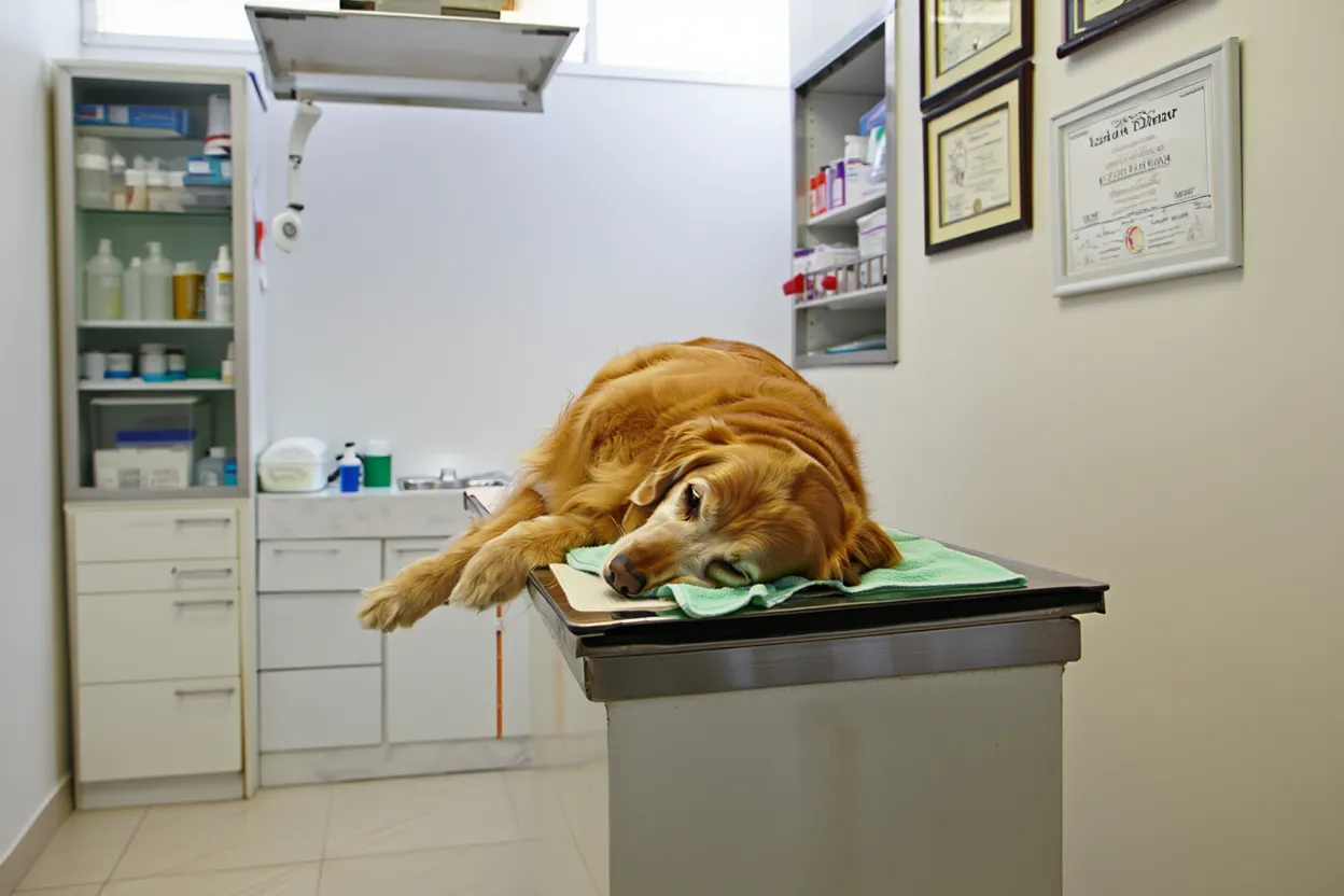 pies u weterynarza chory na babeszjoze