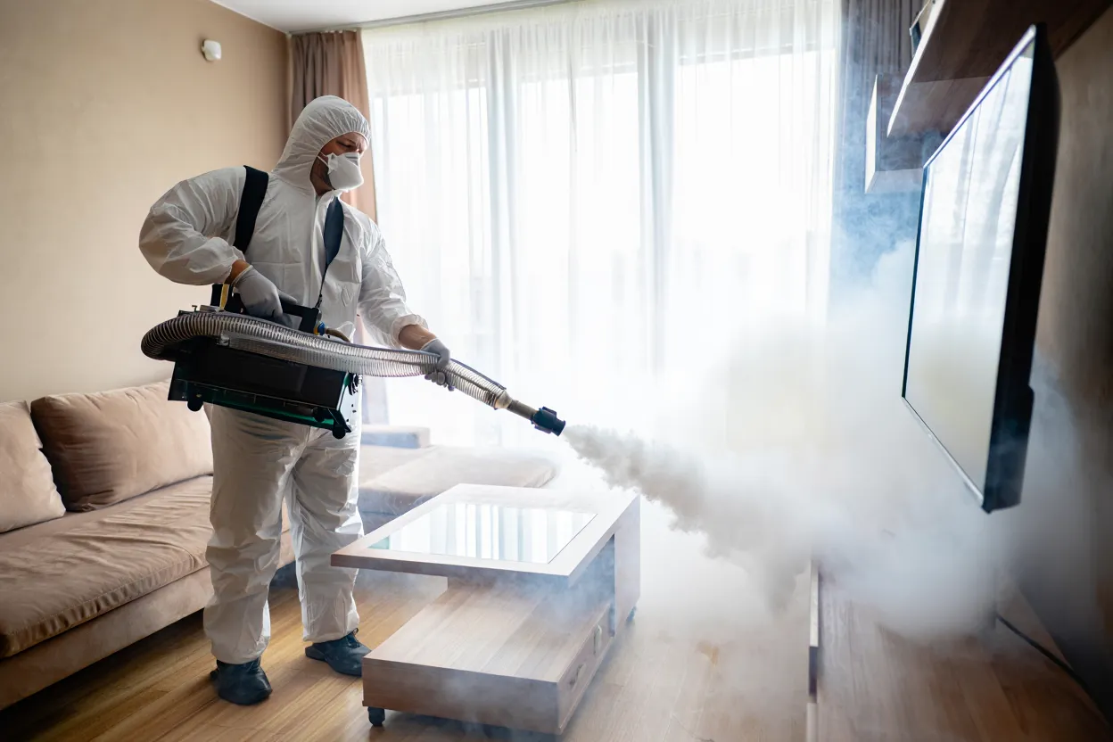 zamgławianie dezynfekcja świerzbu