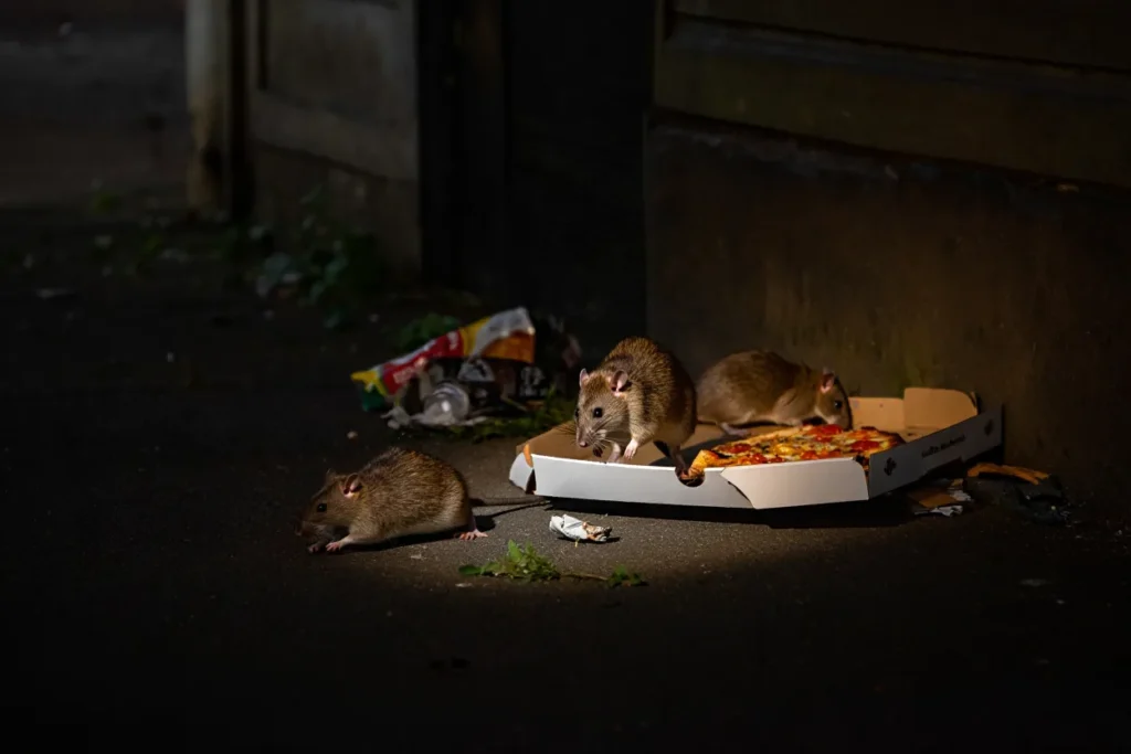 Szczury przy fundamentach